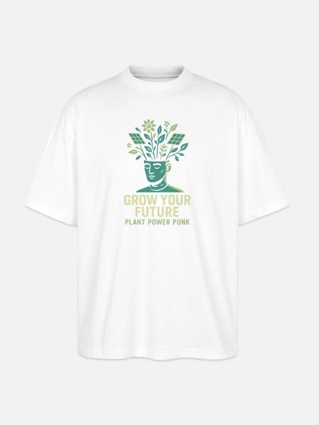 Grow Your Future - Stanley/Stella Oversized Unisex Bio T-Shirt Blaster 2.0 - Weiß