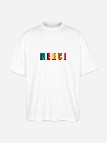 Vielen Dank. Danke - Stanley/Stella Oversized Unisex Bio T-Shirt Blaster 2.0 - Weiß