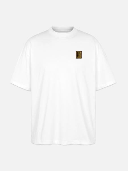 Münze - Stanley/Stella Oversized Unisex Bio T-Shirt Blaster 2.0 - Weiß