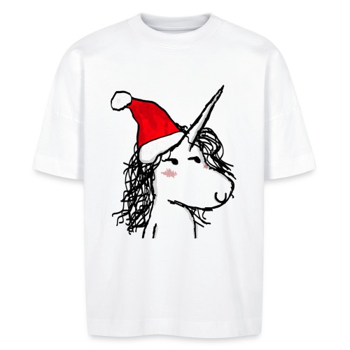 Jule enhjørning - Stanley/Stella unisex oversize økologisk T-shirt BLASTER