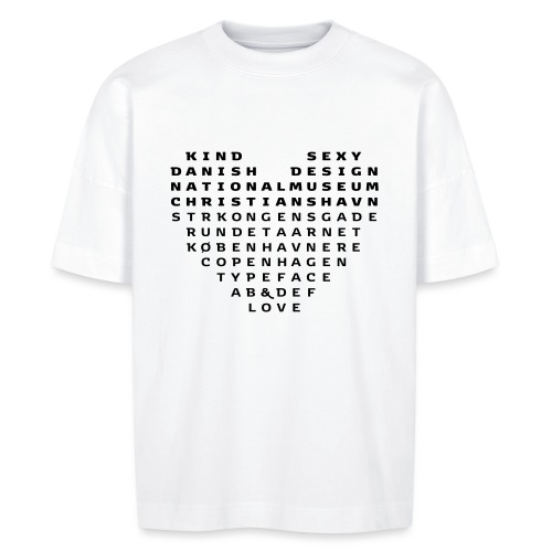 Copenhagen Heart - Stanley/Stella unisex oversize økologisk T-shirt BLASTER