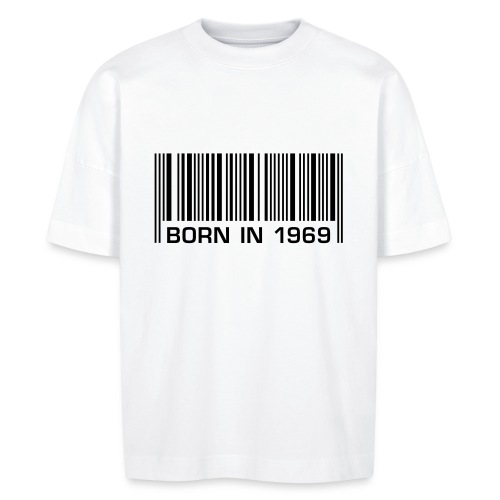 born in 1969 50 Geburtstag Barcode fünfzig Jahre - Stanley/Stella Unisex Oversize Bio-T-Shirt BLASTER