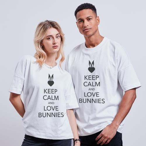 keep calm and love bunnies Hasen Liebe Herz - Stanley/Stella Unisex Oversize Bio-T-Shirt BLASTER