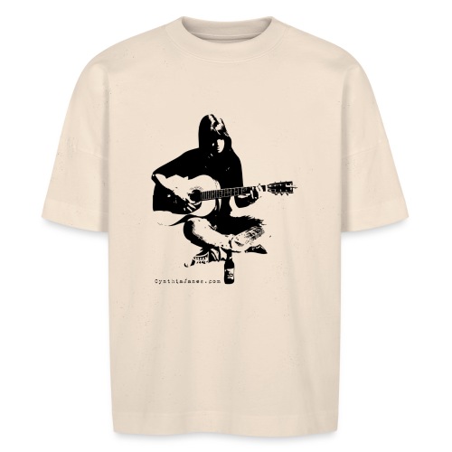 Cynthia Janes guitar BLACK - Stanley/Stella BLASTER unisex oversize organic T-shirt