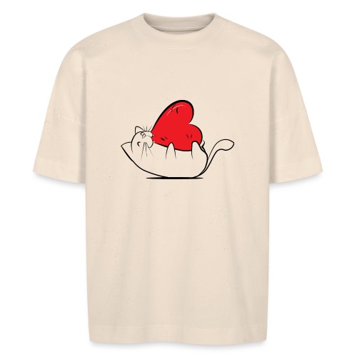 Cat Love - Stanley/Stella uniseks oversized bio-T-shirt BLASTER