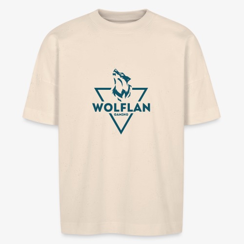 WolfLAN Logo Gray/Blue - Stanley/Stella BLASTER unisex oversize organic T-shirt
