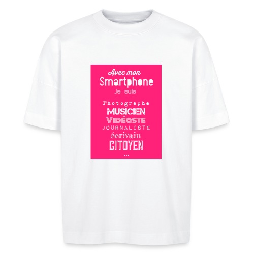 Smartphone - T-shirt bio BLASTER oversize Stanley/Stella Unisexe