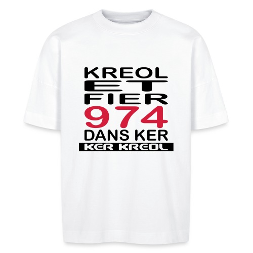 fier et kreol hom 02 ti - T-shirt bio BLASTER oversize Stanley/Stella Unisexe
