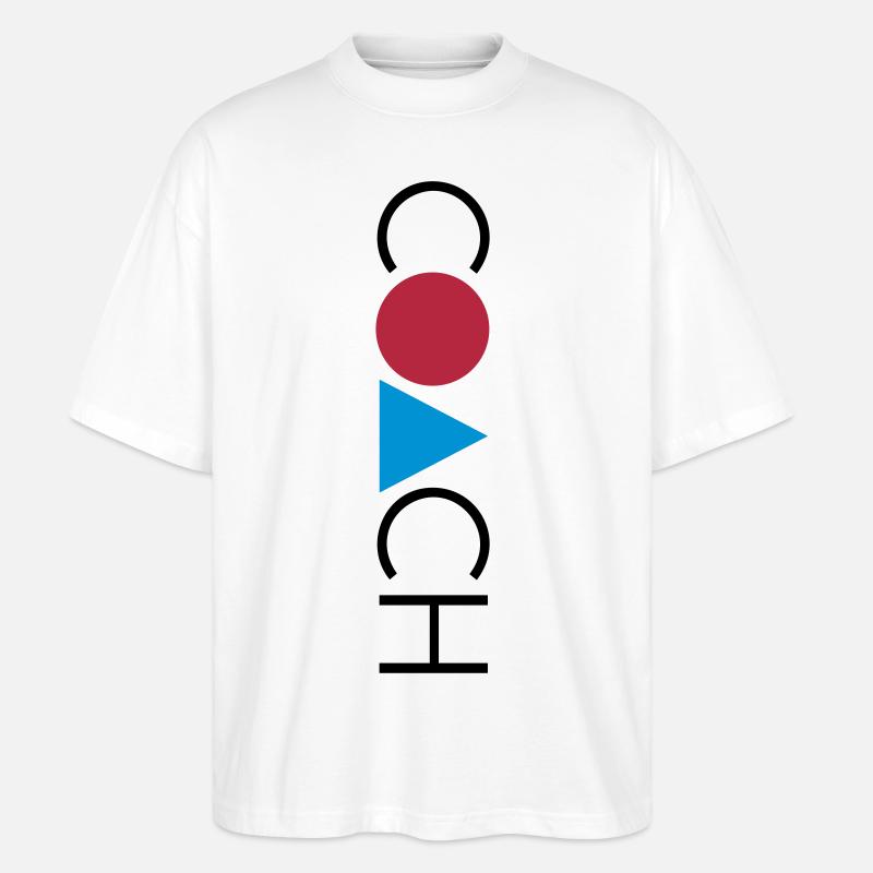 GEO COACH - Stanley/Stella Oversized Unisex Bio T-Shirt Blaster 2.0 - Weiß