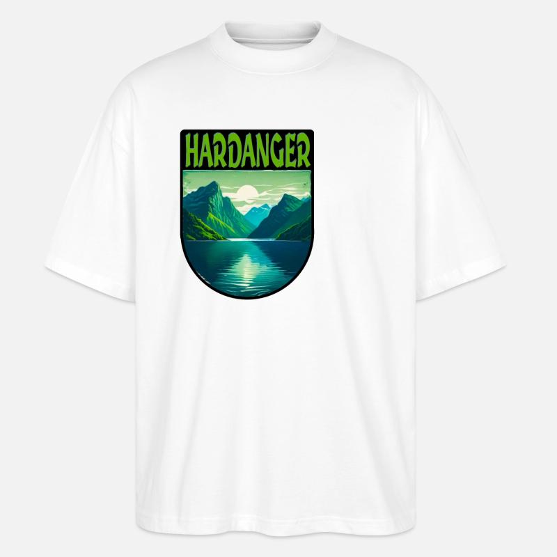 Hardanger - Stanley/Stella Oversized Unisex Bio T-Shirt Blaster 2.0 - Weiß