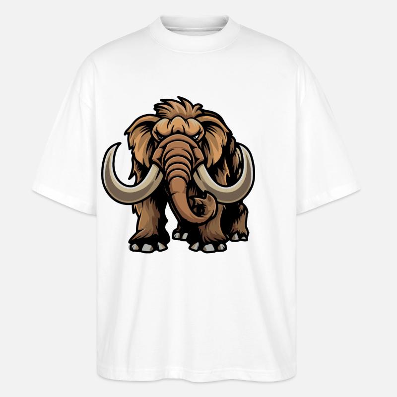 Mammut Comic - Stanley/Stella Oversized Unisex Bio T-Shirt Blaster 2.0 - Weiß
