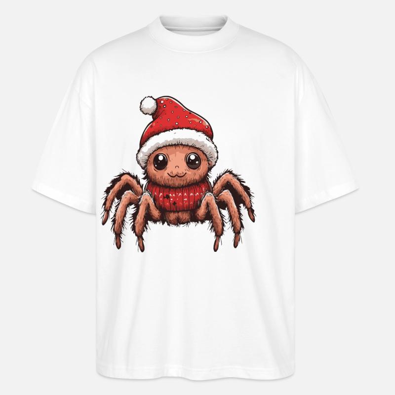 Tarantula Weihnachten Comic - Stanley/Stella Oversized Unisex Bio T-Shirt Blaster 2.0 - Weiß