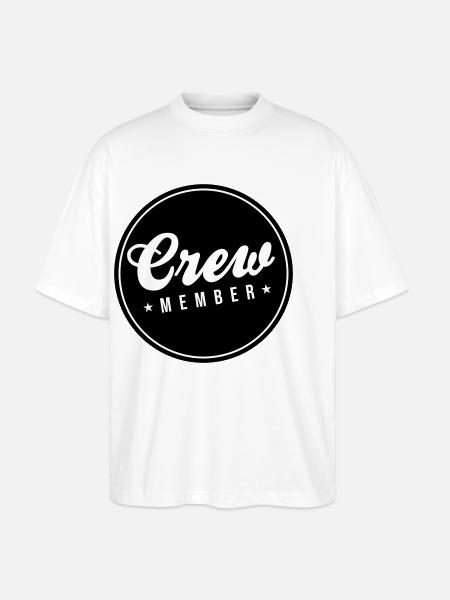 Crew Mitglied - Stanley/Stella Oversized Unisex Bio T-Shirt Blaster 2.0 - Weiß