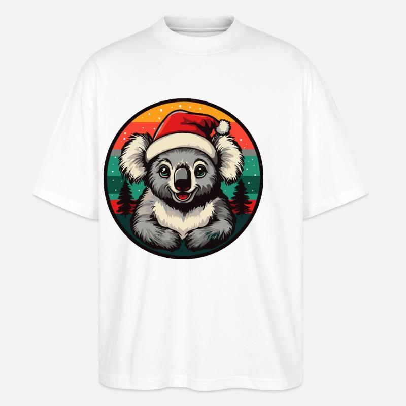 Noël Koala Noël - T-shirt bio Blaster 2.0 coupe oversize Stanley/Stella Unisexe - blanc