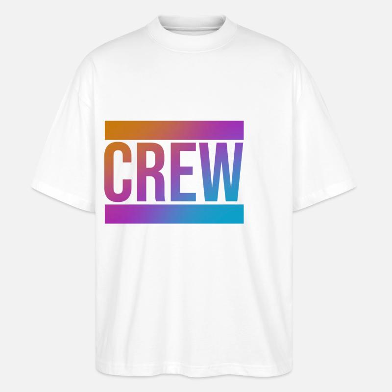 Crew - Stanley/Stella Oversized Unisex Bio T-Shirt Blaster 2.0 - Weiß