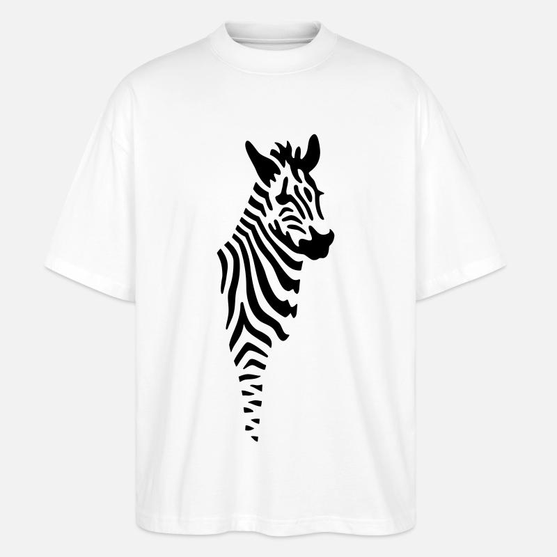 zebra - T-shirt bio Blaster 2.0 coupe oversize Stanley/Stella Unisexe - blanc