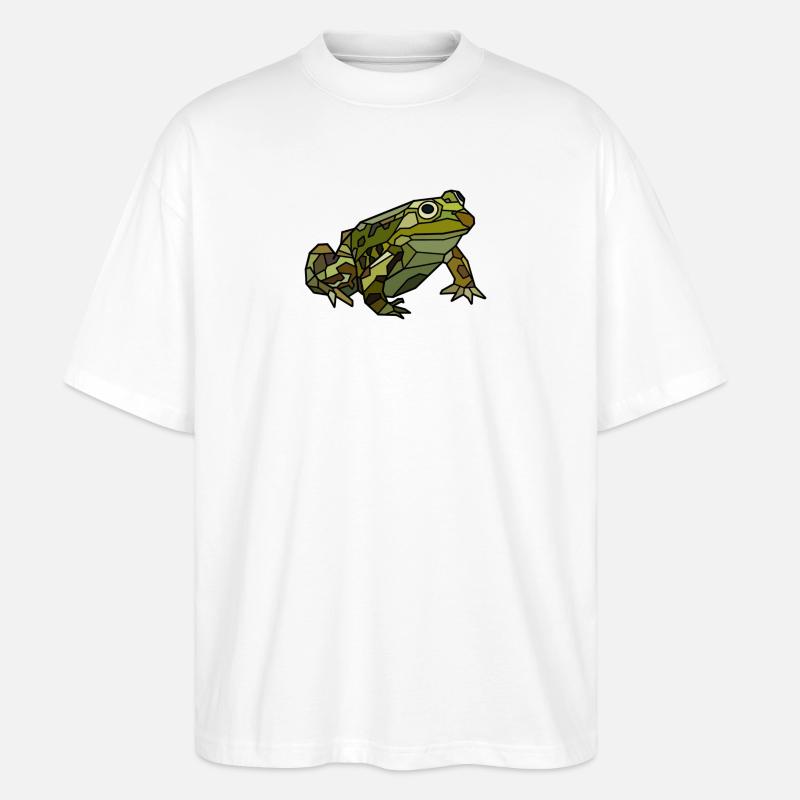 Grenouille - T-shirt bio Blaster 2.0 coupe oversize Stanley/Stella Unisexe - blanc
