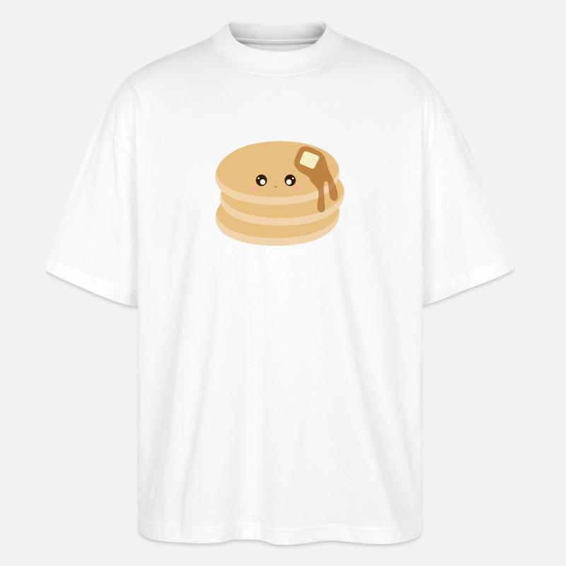 Kawaii-Pfannkuchen - Stanley/Stella Oversized Unisex Bio T-Shirt Blaster 2.0 - Weiß