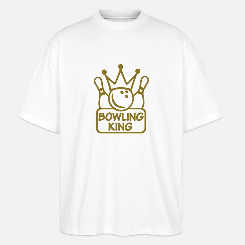 Bowling - Stanley/Stella Oversized Unisex Bio T-Shirt Blaster 2.0 - Weiß