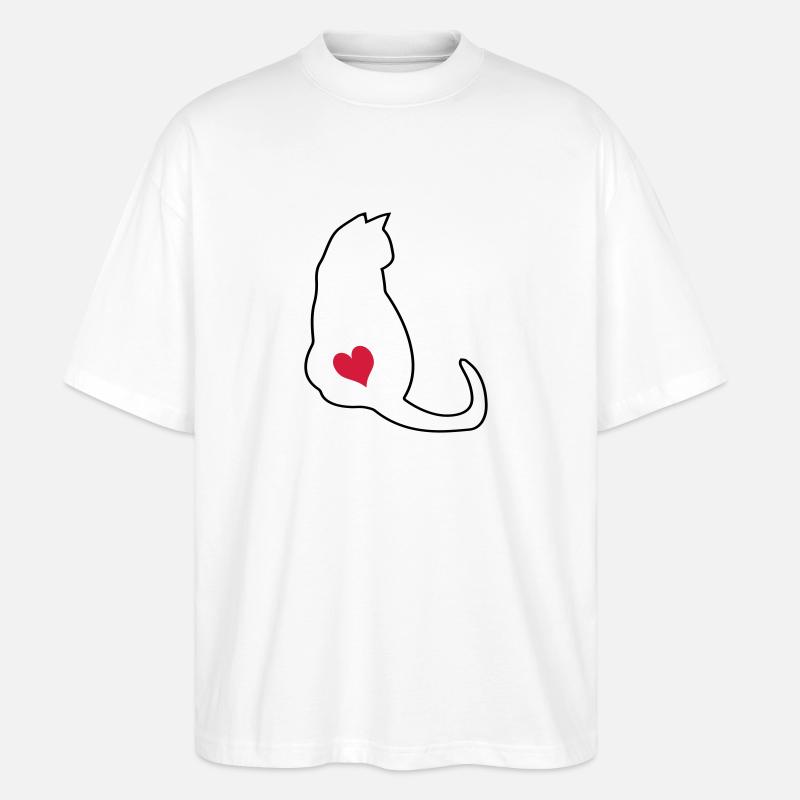 Chat - T-shirt bio Blaster 2.0 coupe oversize Stanley/Stella Unisexe - blanc