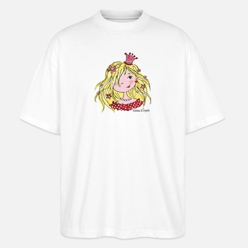Princesse Perlagonia - T-shirt bio Blaster 2.0 coupe oversize Stanley/Stella Unisexe - blanc