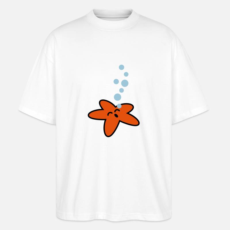 seestern_3c - Stanley/Stella Oversized Unisex Bio T-Shirt Blaster 2.0 - Weiß