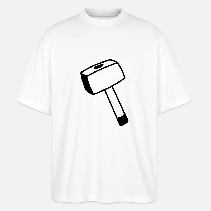 Hammer - Stanley/Stella Oversized Unisex Bio T-Shirt Blaster 2.0 - Weiß
