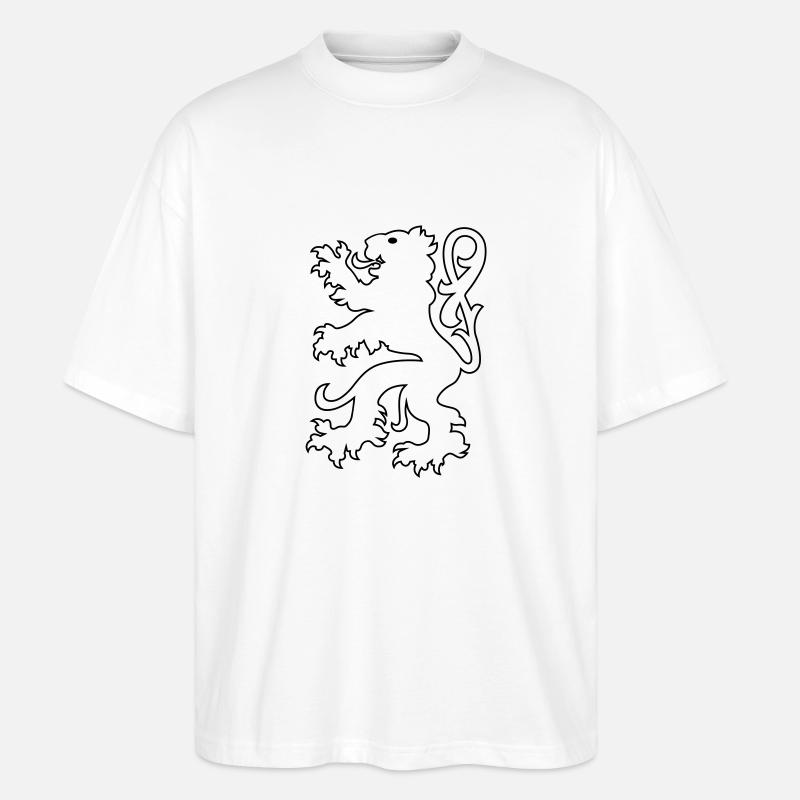 White lion de - Stanley/Stella Oversized Unisex Bio T-Shirt Blaster 2.0 - Weiß