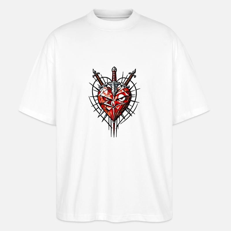 Braveheart - Stanley/Stella Oversized Unisex Bio T-Shirt Blaster 2.0 - Weiß