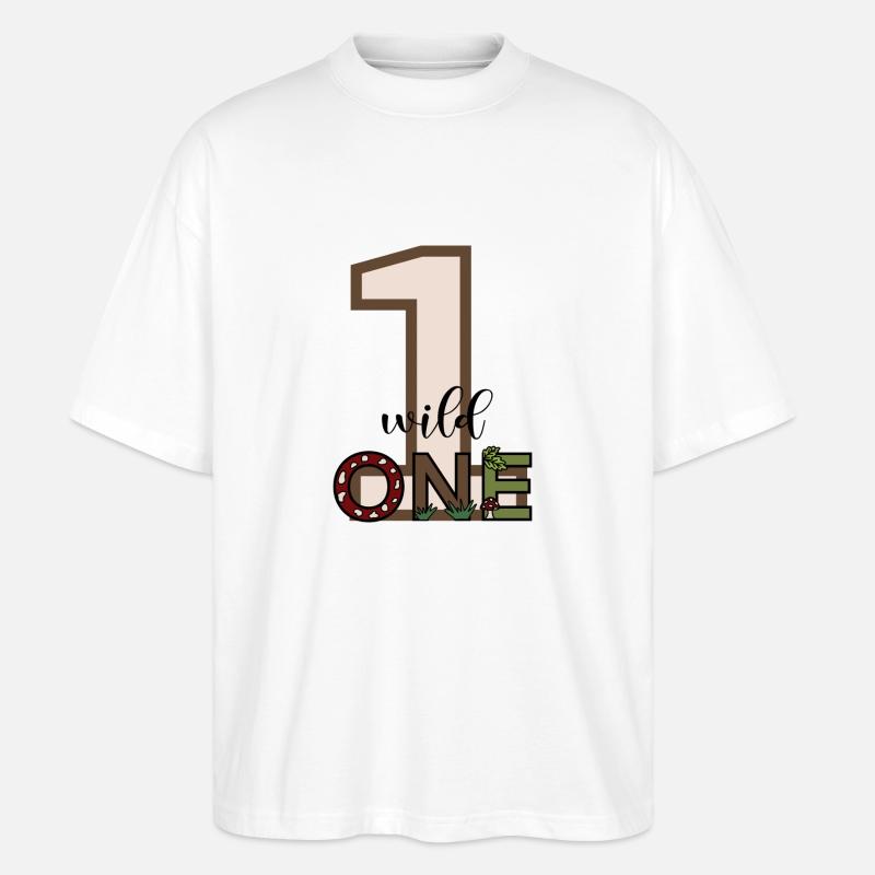 Wild one - Stanley/Stella Oversized Unisex Bio T-Shirt Blaster 2.0 - Weiß