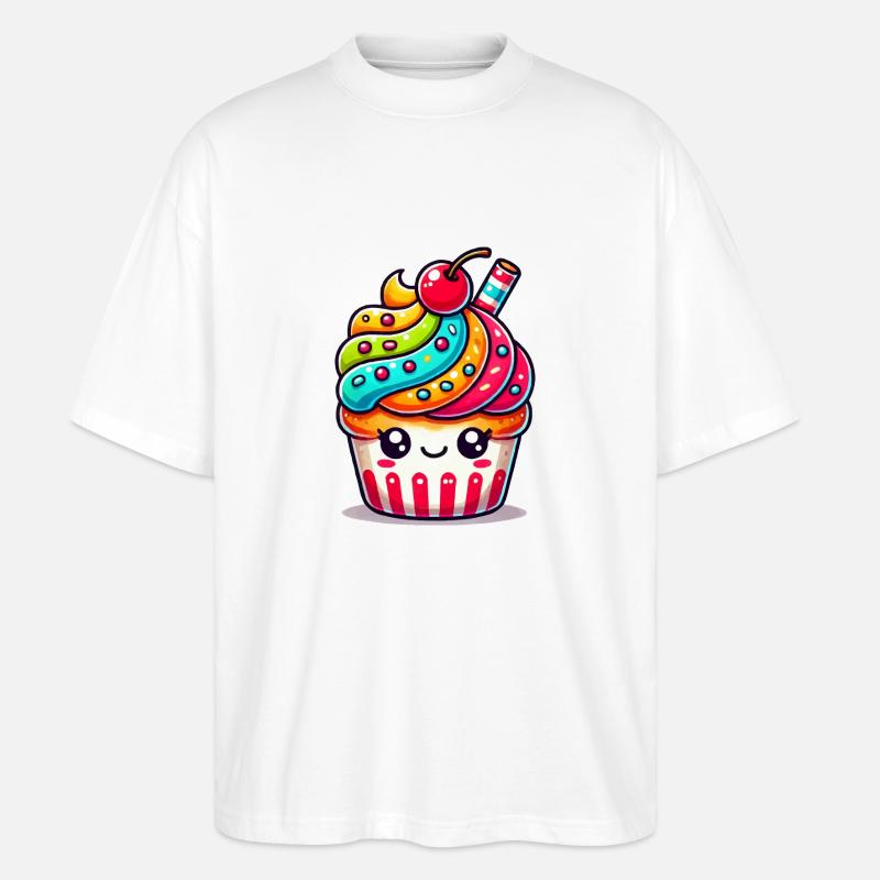 cupcake - Stanley/Stella Oversized Unisex Bio T-Shirt Blaster 2.0 - Weiß