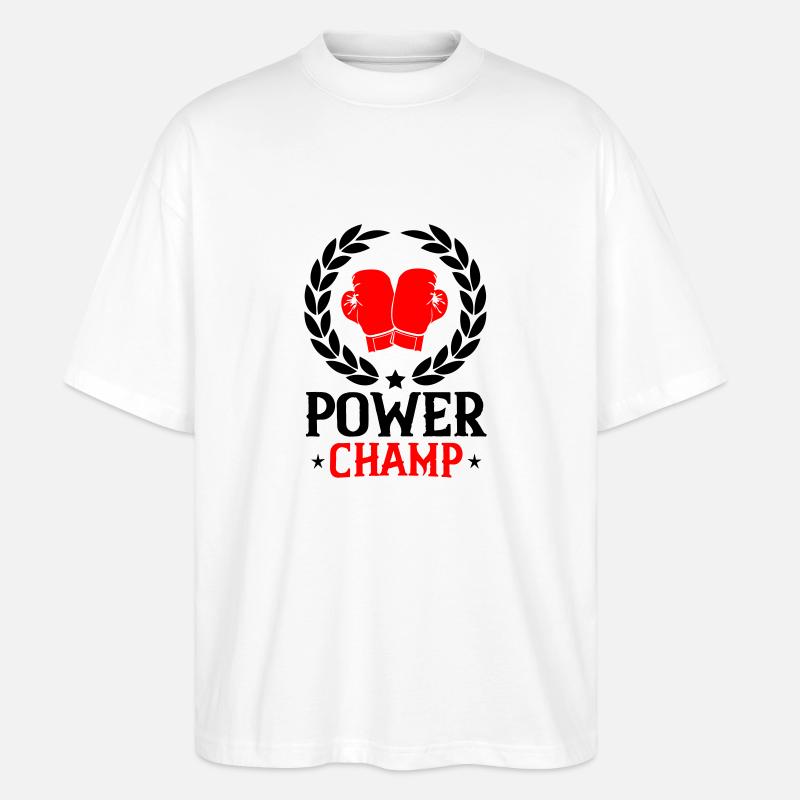boxing champ - Stanley/Stella Oversized Unisex Bio T-Shirt Blaster 2.0 - Weiß