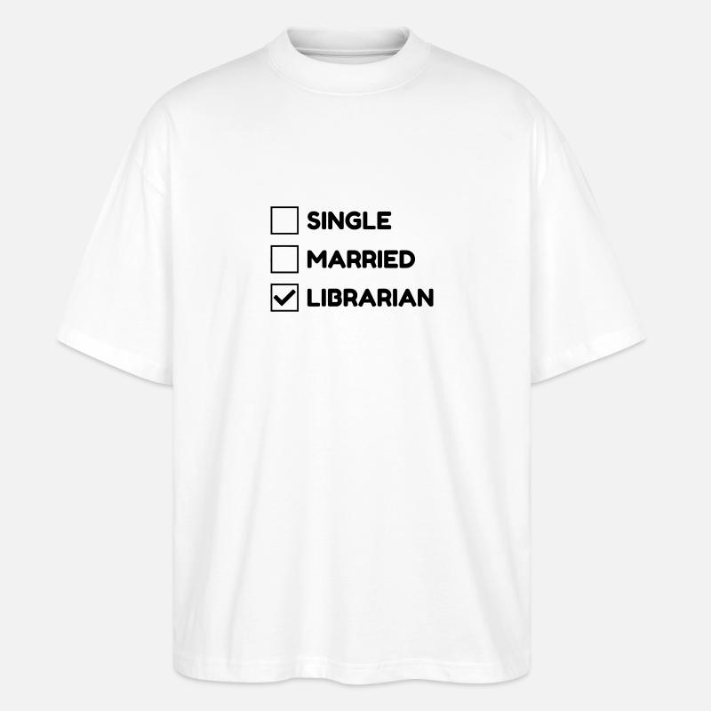 Bibliothèque / Bibliothécaire / Travail / Métier / - T-shirt bio Blaster 2.0 coupe oversize Stanley/Stella Unisexe - blanc