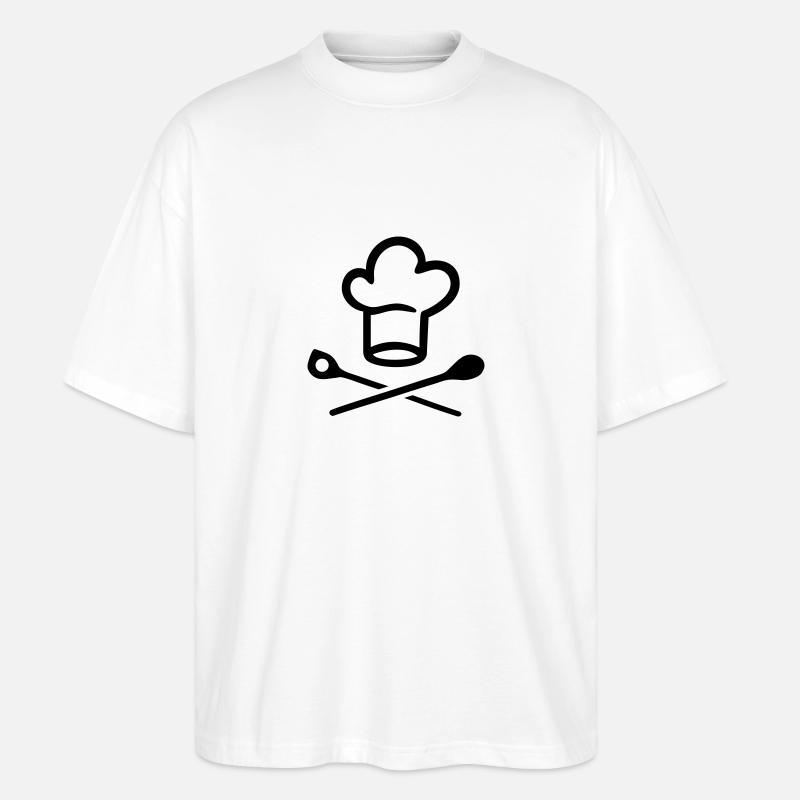 Chefkoch - Stanley/Stella Oversized Unisex Bio T-Shirt Blaster 2.0 - Weiß