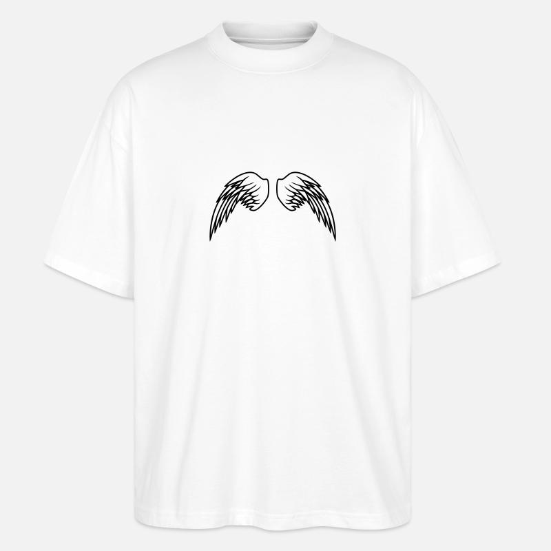 Angel Wings Design - T-shirt bio Blaster 2.0 coupe oversize Stanley/Stella Unisexe - blanc