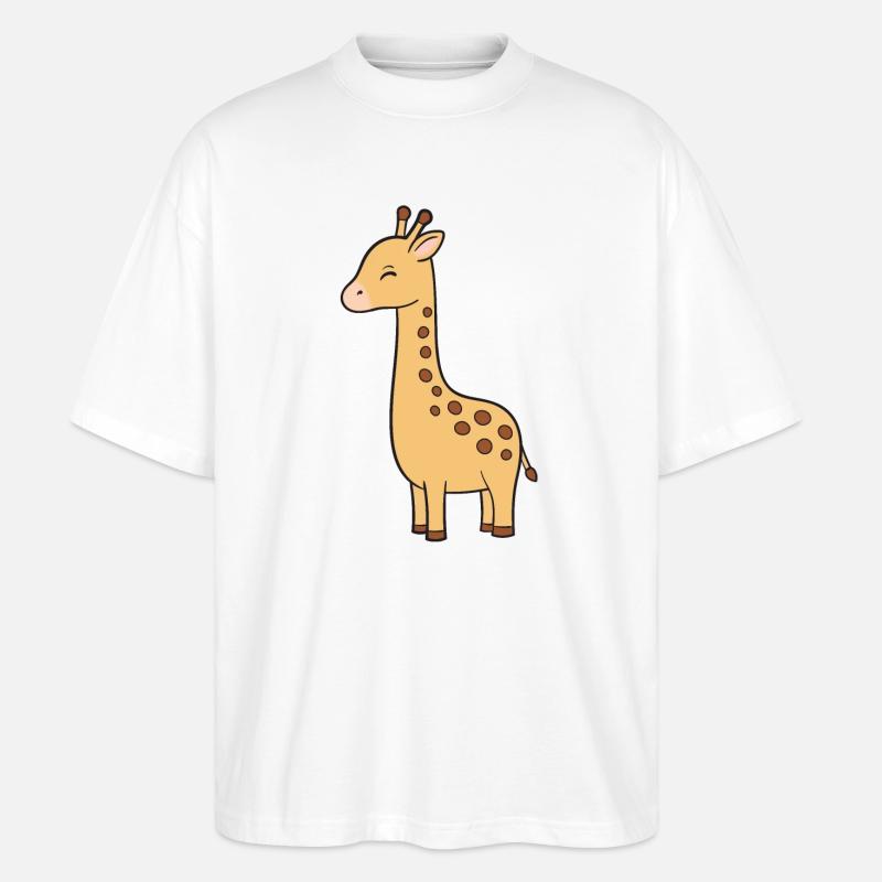 Girafe - T-shirt bio Blaster 2.0 coupe oversize Stanley/Stella Unisexe - blanc