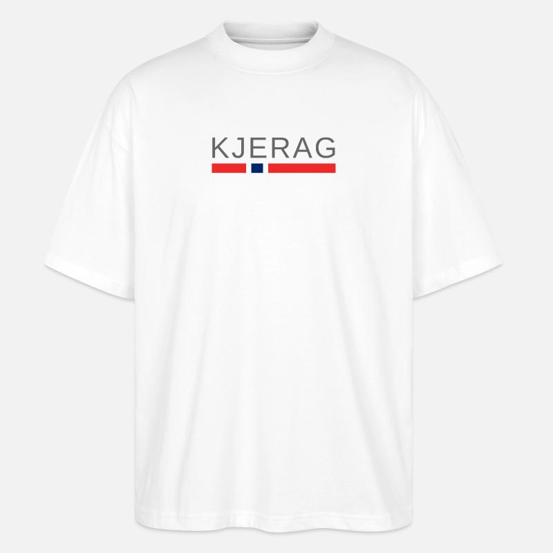 Kjerag Norwegen - Stanley/Stella Oversized Unisex Bio T-Shirt Blaster 2.0 - Weiß