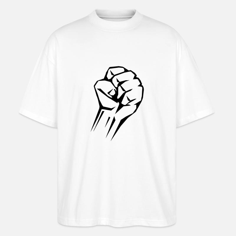faust - Stanley/Stella Oversized Unisex Bio T-Shirt Blaster 2.0 - Weiß
