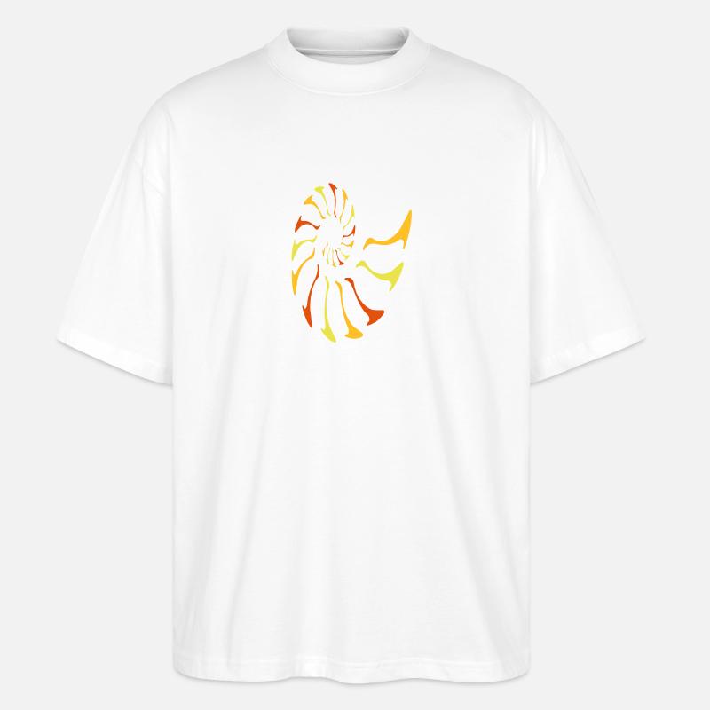 nautilus fibonacci - Stanley/Stella Oversized Unisex Bio T-Shirt Blaster 2.0 - Weiß