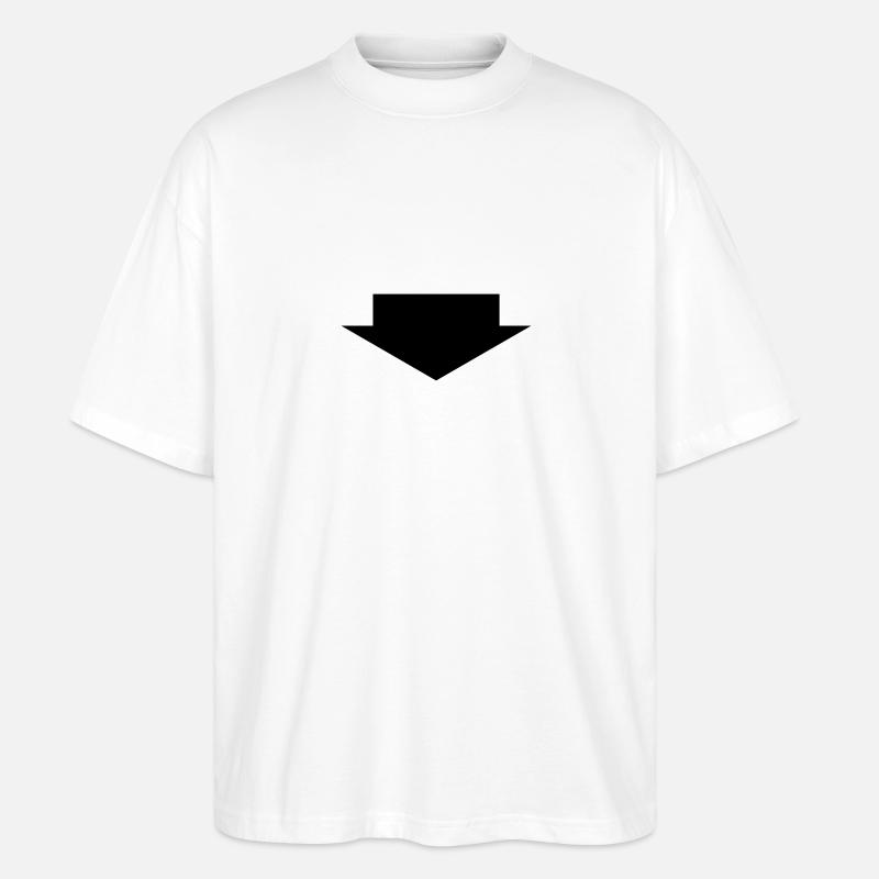 Pfeil - Stanley/Stella Oversized Unisex Bio T-Shirt Blaster 2.0 - Weiß