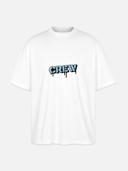crew - Stanley/Stella Oversized Unisex Bio T-Shirt Blaster 2.0 - Weiß