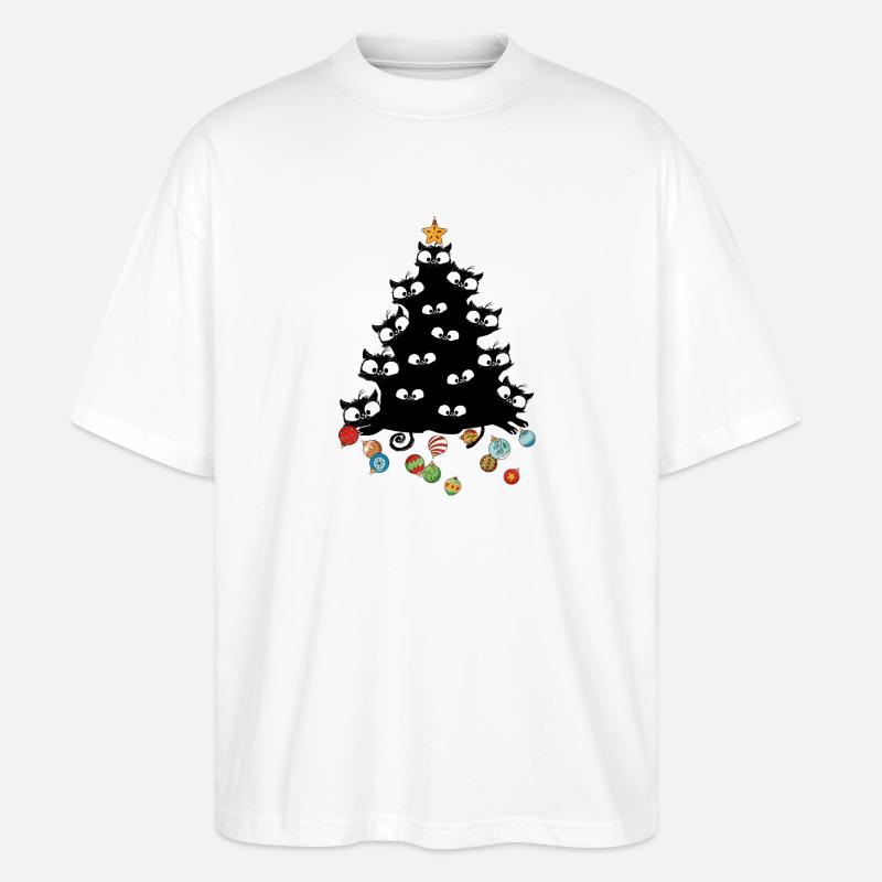 Katzenbaum - Stanley/Stella Oversized Unisex Bio T-Shirt Blaster 2.0 - Weiß
