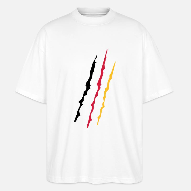 Deutschland - Stanley/Stella Oversized Unisex Bio T-Shirt Blaster 2.0 - Weiß