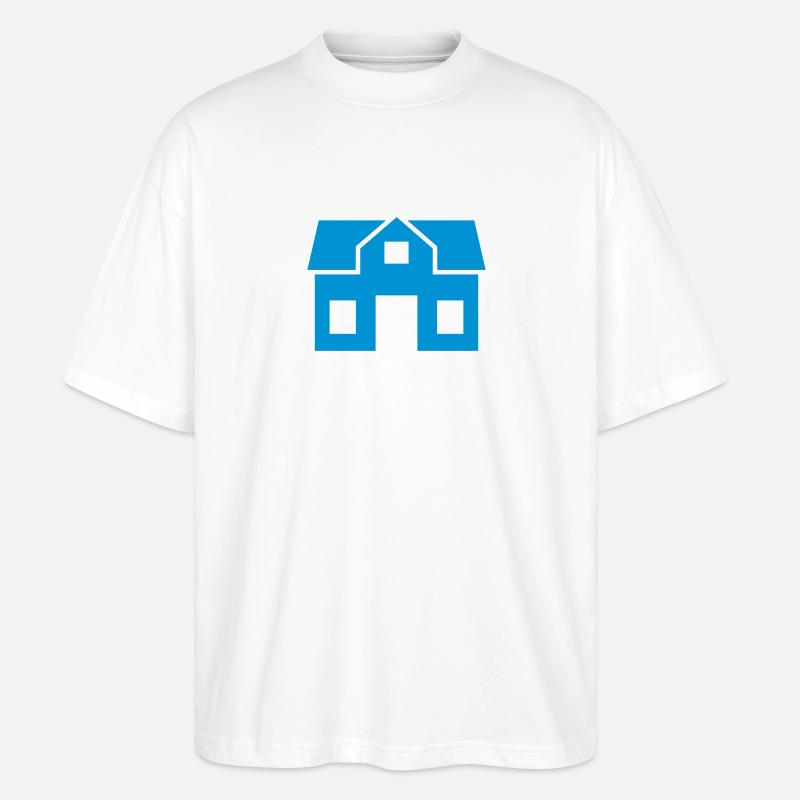 Haus - Stanley/Stella Oversized Unisex Bio T-Shirt Blaster 2.0 - Weiß