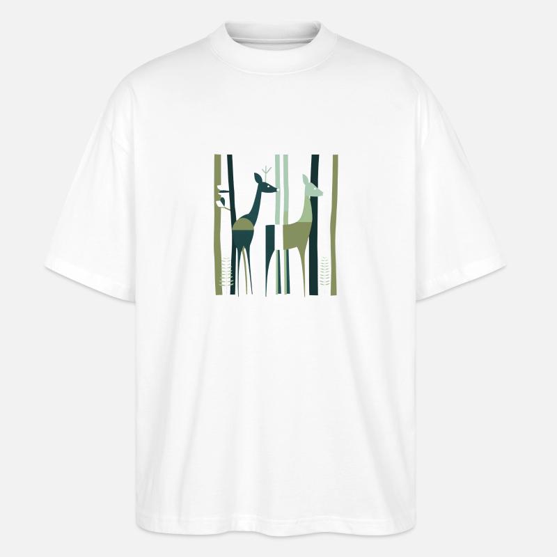 Hirschwald 3 - Stanley/Stella Oversized Unisex Bio T-Shirt Blaster 2.0 - Weiß
