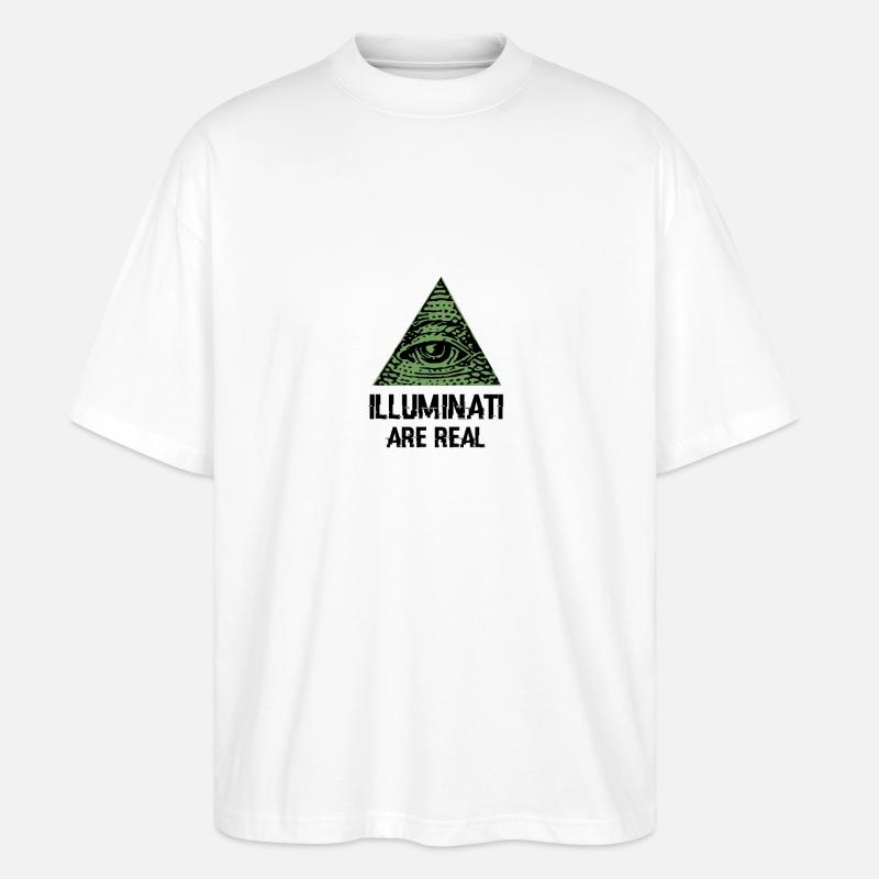Illuminati - Stanley/Stella Oversized Unisex Bio T-Shirt Blaster 2.0 - Weiß