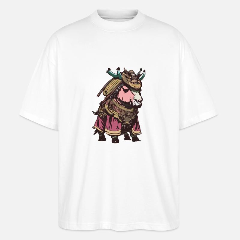 Samurai Pony - Stanley/Stella Oversized Unisex Bio T-Shirt Blaster 2.0 - Weiß