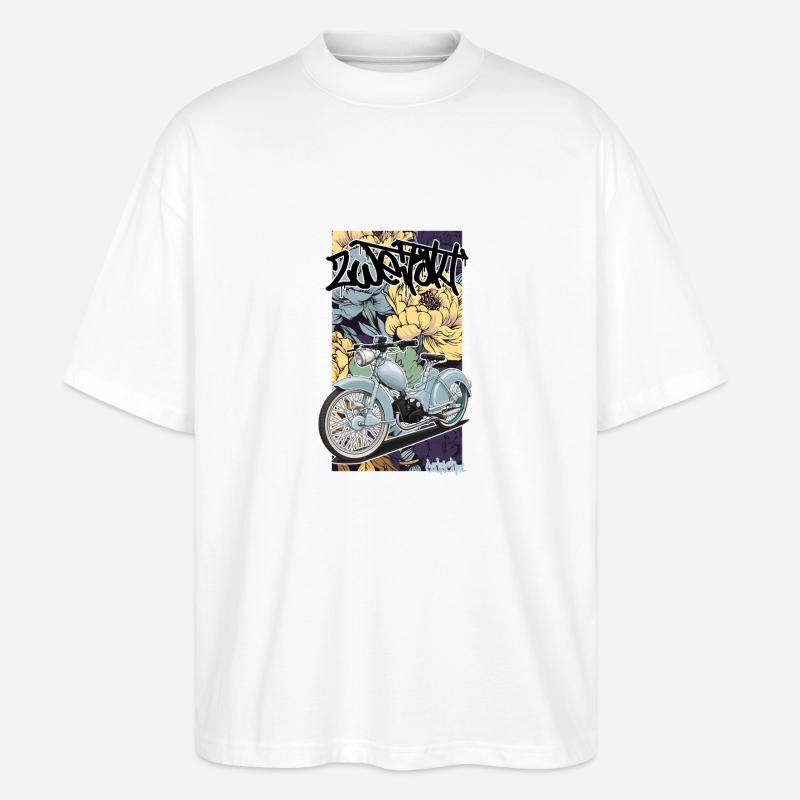 SR 2 (hellblau) // Illustration - Stanley/Stella Oversized Unisex Bio T-Shirt Blaster 2.0 - Weiß