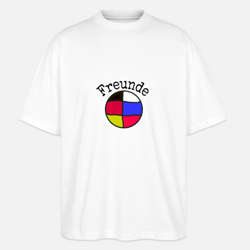 Freunde - Stanley/Stella Oversized Unisex Bio T-Shirt Blaster 2.0 - Weiß