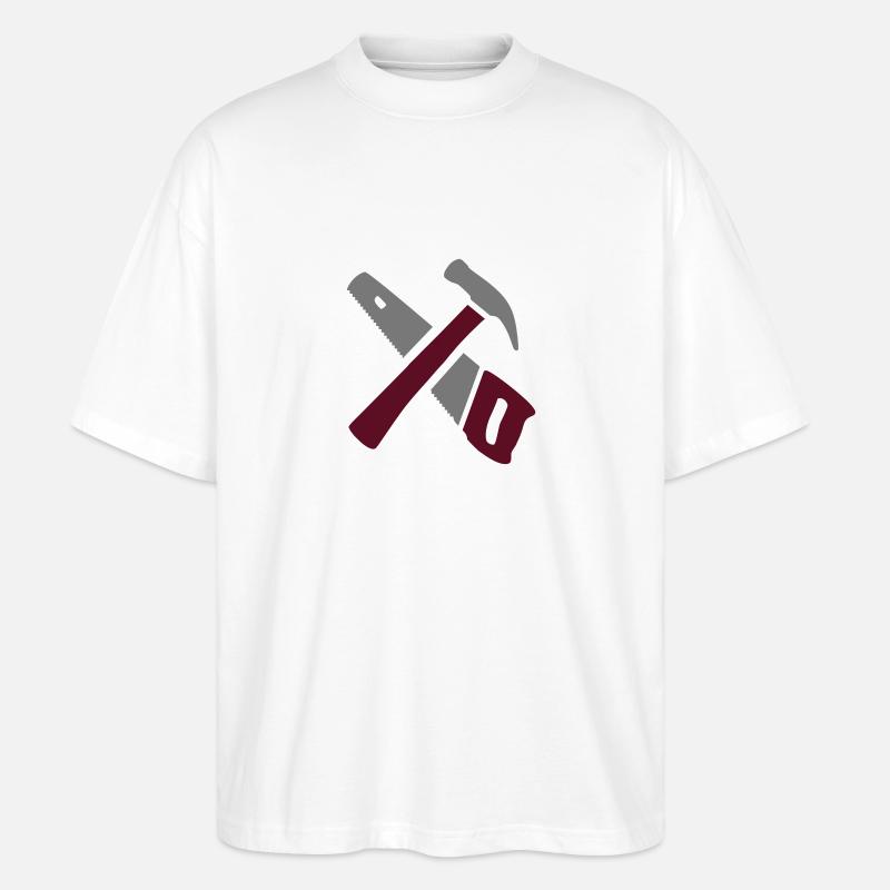 Werkzeug - Stanley/Stella Oversized Unisex Bio T-Shirt Blaster 2.0 - Weiß
